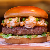 Firecracker Shrimp Burger