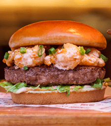 Firecracker Shrimp Burger